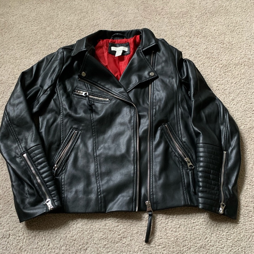 Faux H&M Leather Jacket